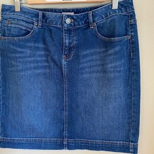 J Jill Blue Jean Skirt